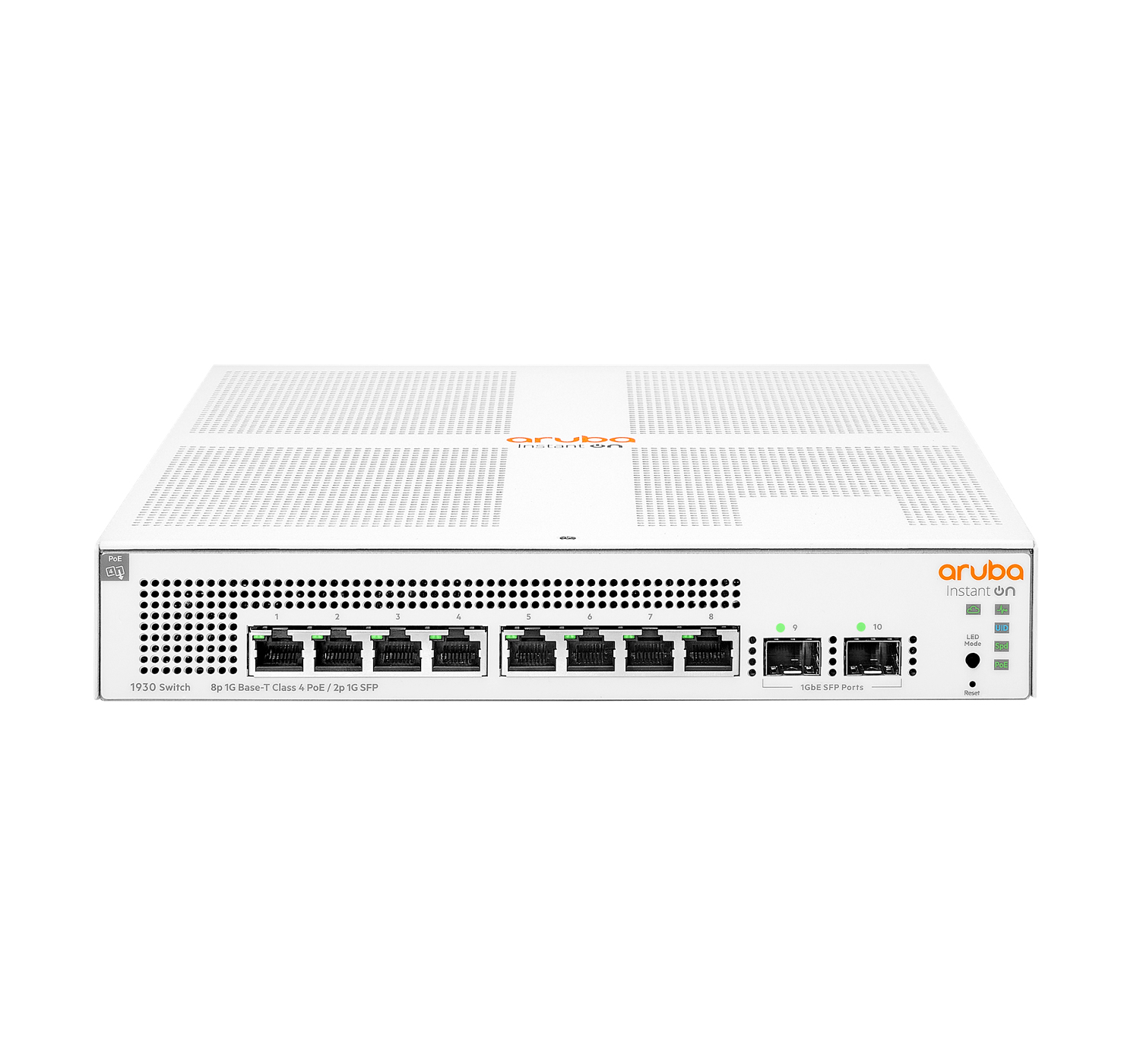 HPE Aruba Networking Aruba Instant On 1930, Managed, L2+, Gigabit Ethernet (10/100/1000), Power over Ethernet (PoE), Rack-Einbau, 1U