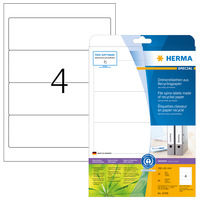 HERMA 10746 - Weiß - Selbstklebendes Druckeretikett - Gestanztes Etikett - Papier - LaserInkjet - Dauerhaft