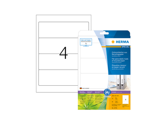 HERMA 10746 - Weiß - Selbstklebendes Druckeretikett - Gestanztes Etikett - Papier - LaserInkjet - Dauerhaft