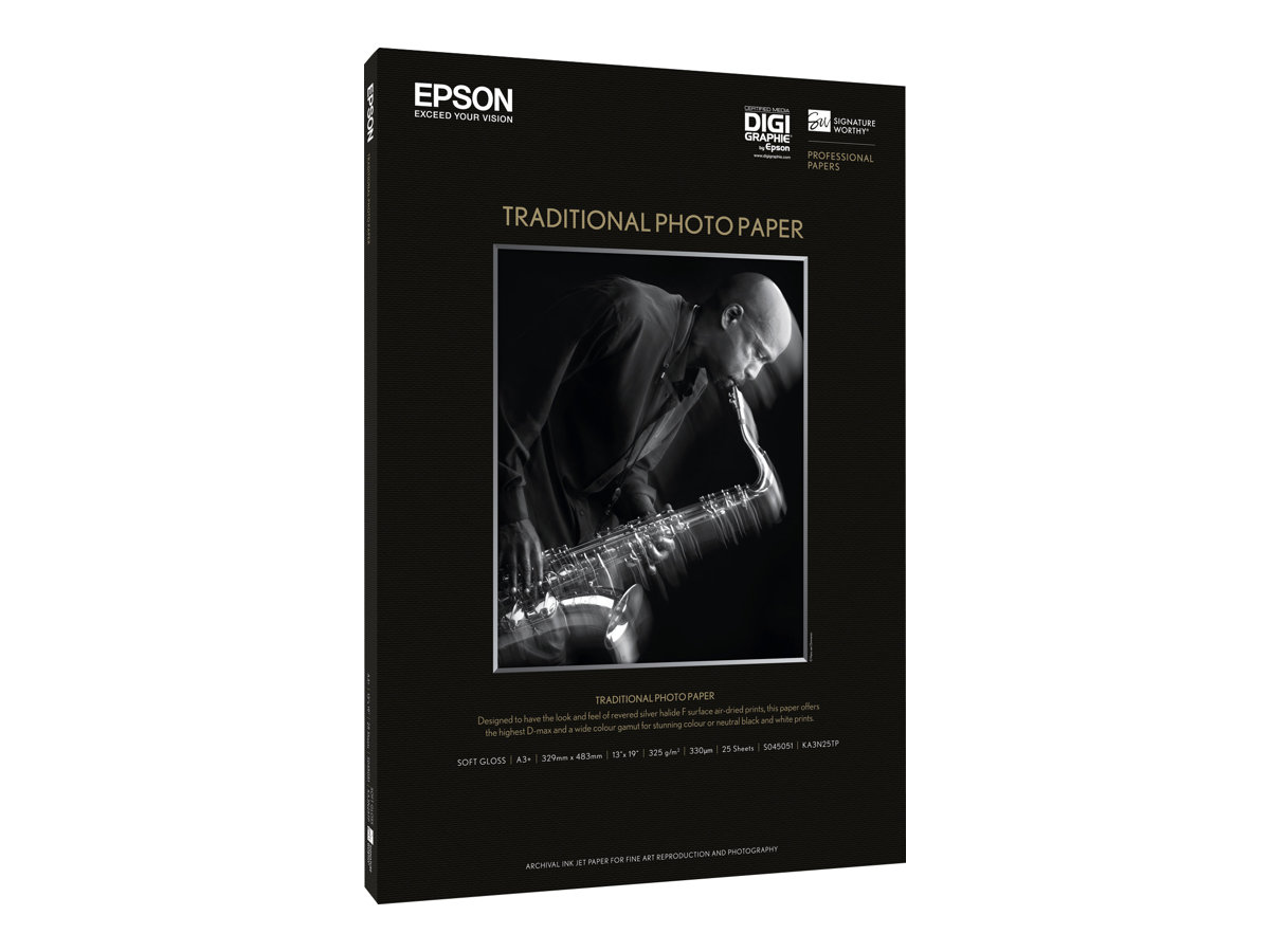 Epson Traditional Photo Paper - A3 plus (329 x 423 mm)