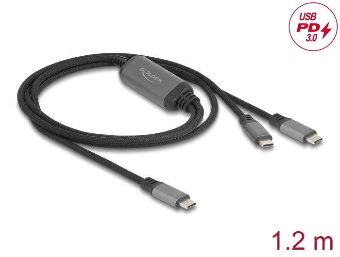 Delock USB-Kabel - 24 pin USB-C (M) zu 24 pin USB-C (M), Ansicht 2