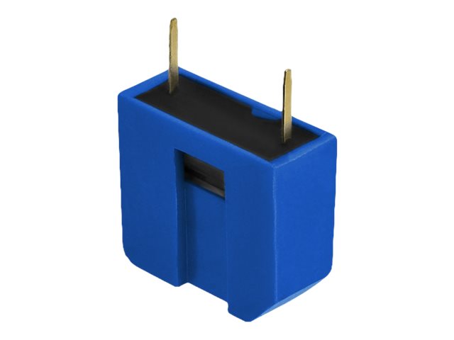 Delock DIP flip switch piano 1-digit 2.54 mm pitch THT vertical - DIP-Schalter - Blau (Packung mit 10)