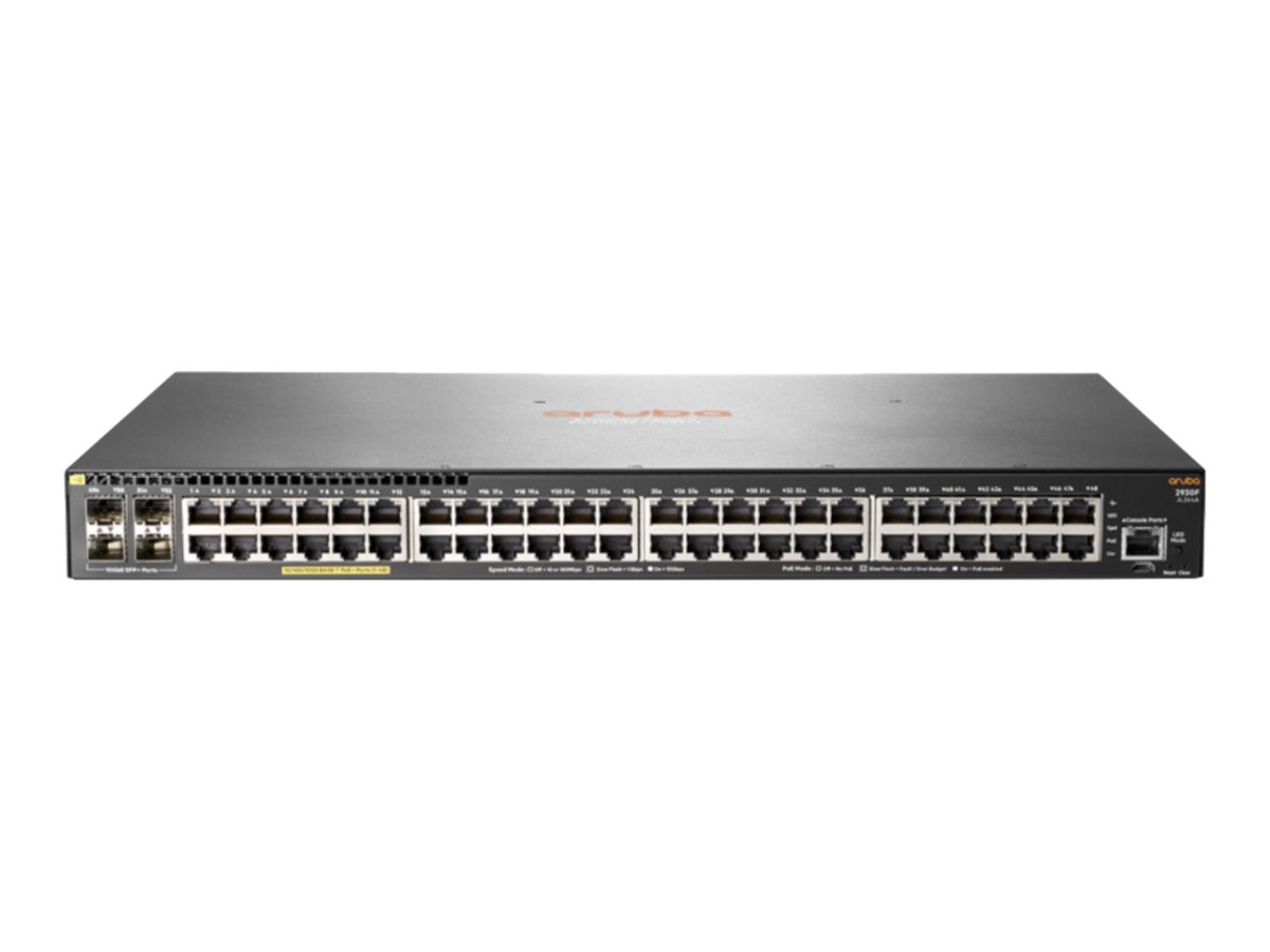 HPE Aruba 2930F 48G PoE+ 4SFP+ T Swch (JL264A)