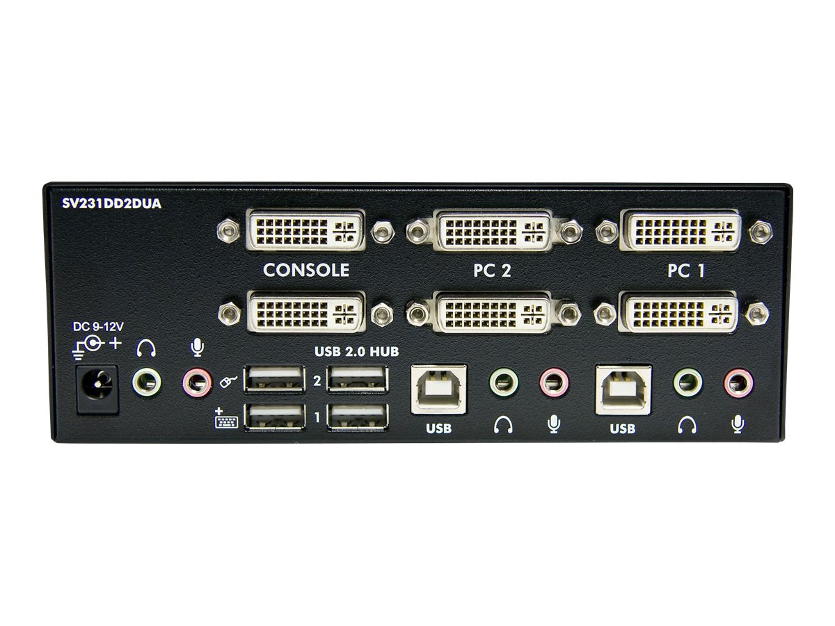 StarTech.com 2 Port DVI USB KVM Switch mit Audio