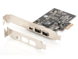 DIGITUS PCI Express Karte Firewire 1394a (3+1 Port)