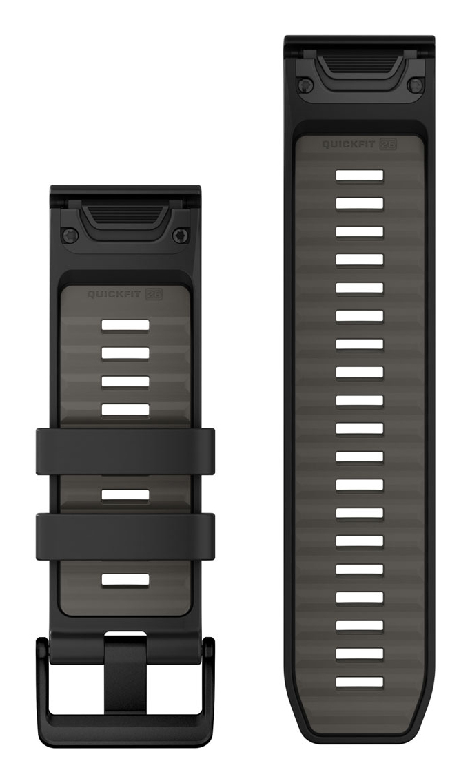 Garmin QuickFit-Armband Silikon Schwarz/Kieselgrau, Ansicht 2