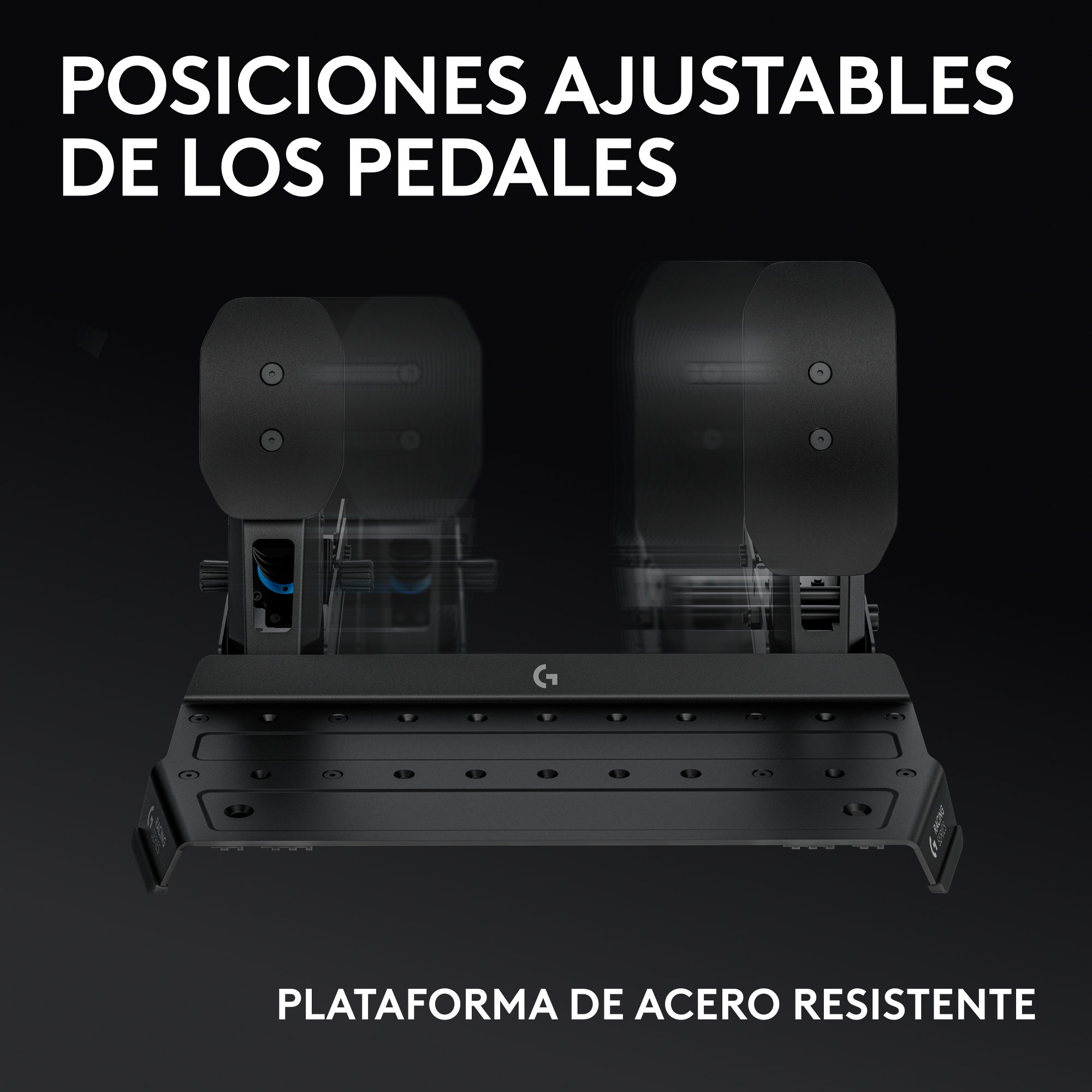 Logitech G RS Pedals - Pedale - Schwarz - für PC, Ansicht 4