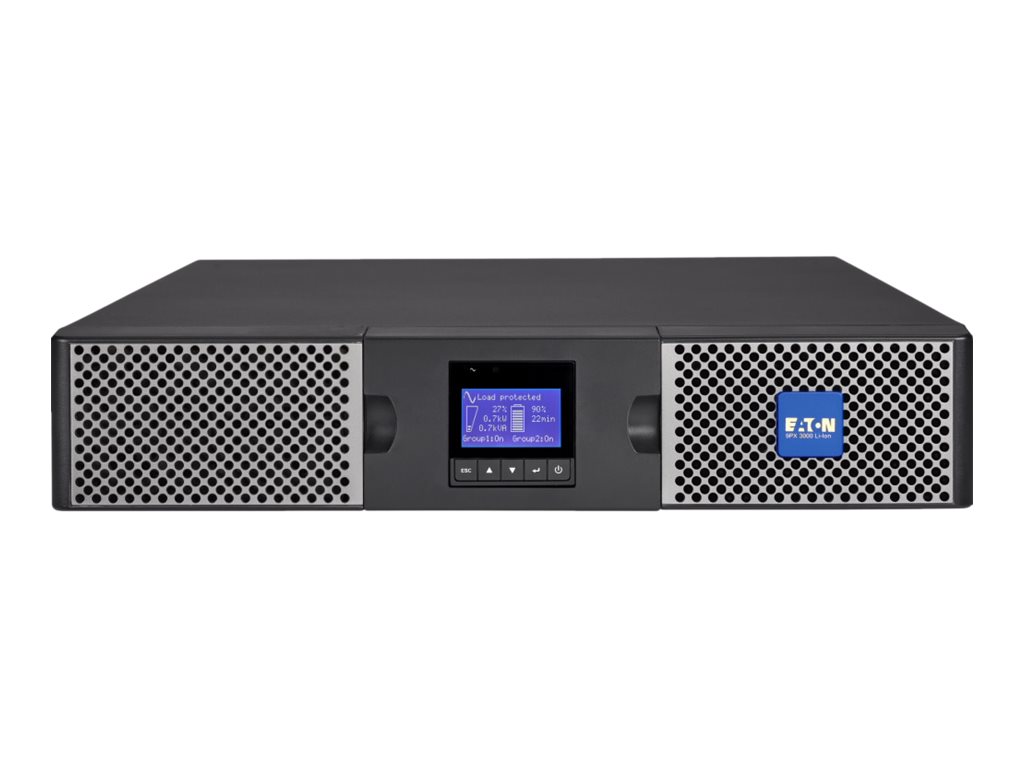 Eaton 9PX 3000i RT2U - USV (in Rack montierbar/extern) - Wechselstrom 200/208/220/230/240 V - 3000 Watt - 3000 VA - 1-phasig - RS-232, USB - Ausgangsanschlüsse: 10 - PFC - 2U - 48.3 cm (19")