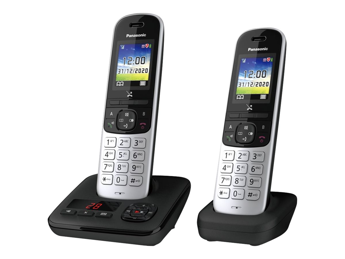 Panasonic KX-TGH722G - Schnurlostelefon - Anrufbeantworter mit Rufnummernanzeige/Anklopffunktion