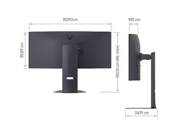 LG UltraGear 34G600A-B - LED-Monitor - Gaming - gebogen - 86.4 cm (34), Ansicht 2