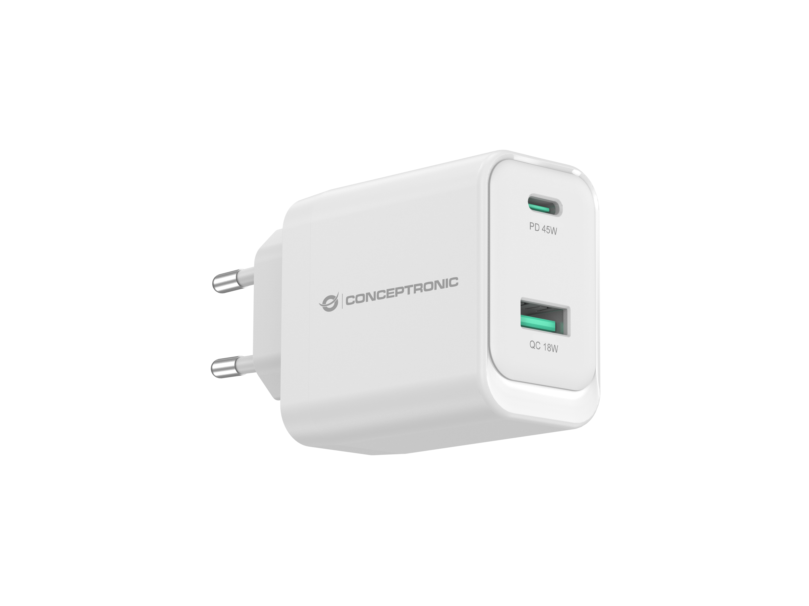 Conceptronic ALTHEA20W45 2-Port 45W GaN USB PD Charger, Ansicht 2