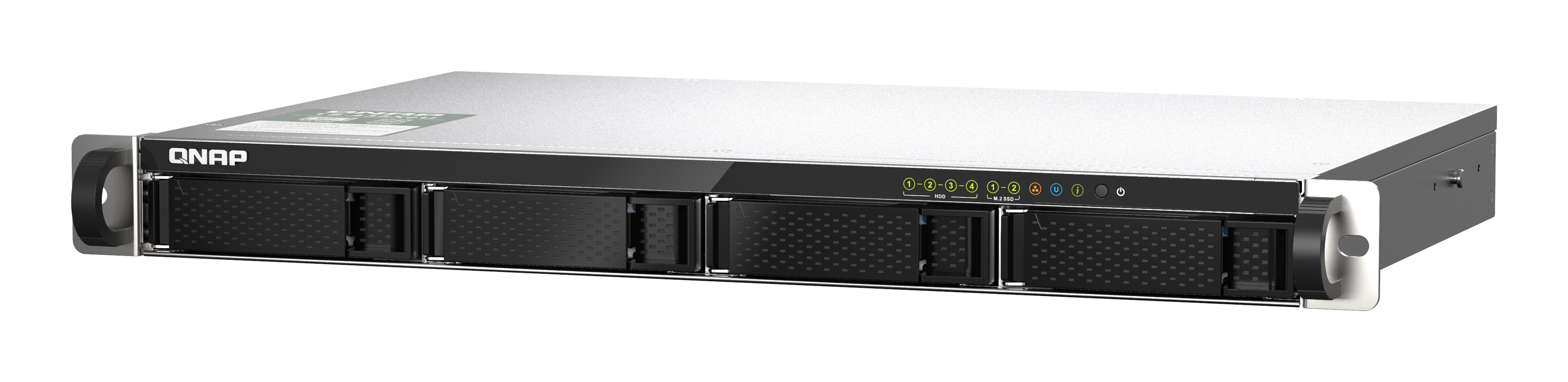 QNAP TS-435XeU - NAS-Server - 4 Schächte - Rack, Ansicht 3