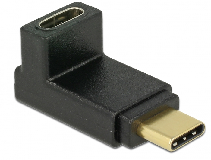 Delock 65914, 1 x USB Type-C Male, 1 x USB 3.1 Gen 2 Type-C™ female, Schwarz