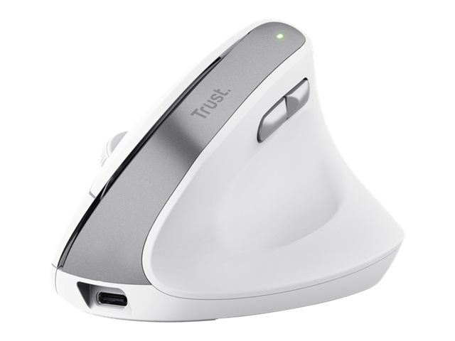Trust Bayo II - Vertikale Maus - ergonomisch - Für Rechtshänder - optisch - 6 Tasten - kabellos - 2.4 GHz - kabelloser Empfänger (USB)