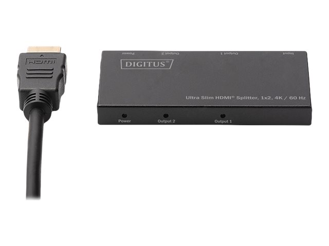 DIGITUS Ultra Slim HDMI® Splitter, 1x2, 4K / 60 Hz