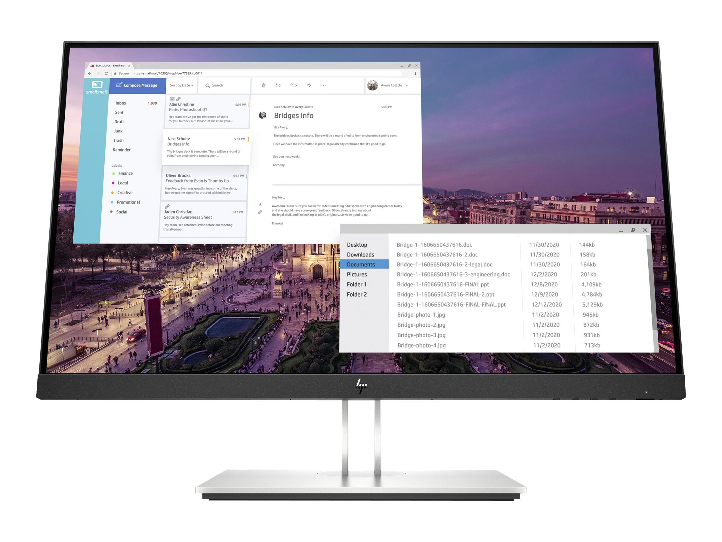 HP E23 G4 - E-Series - LED-Monitor - 58.42 cm (23")