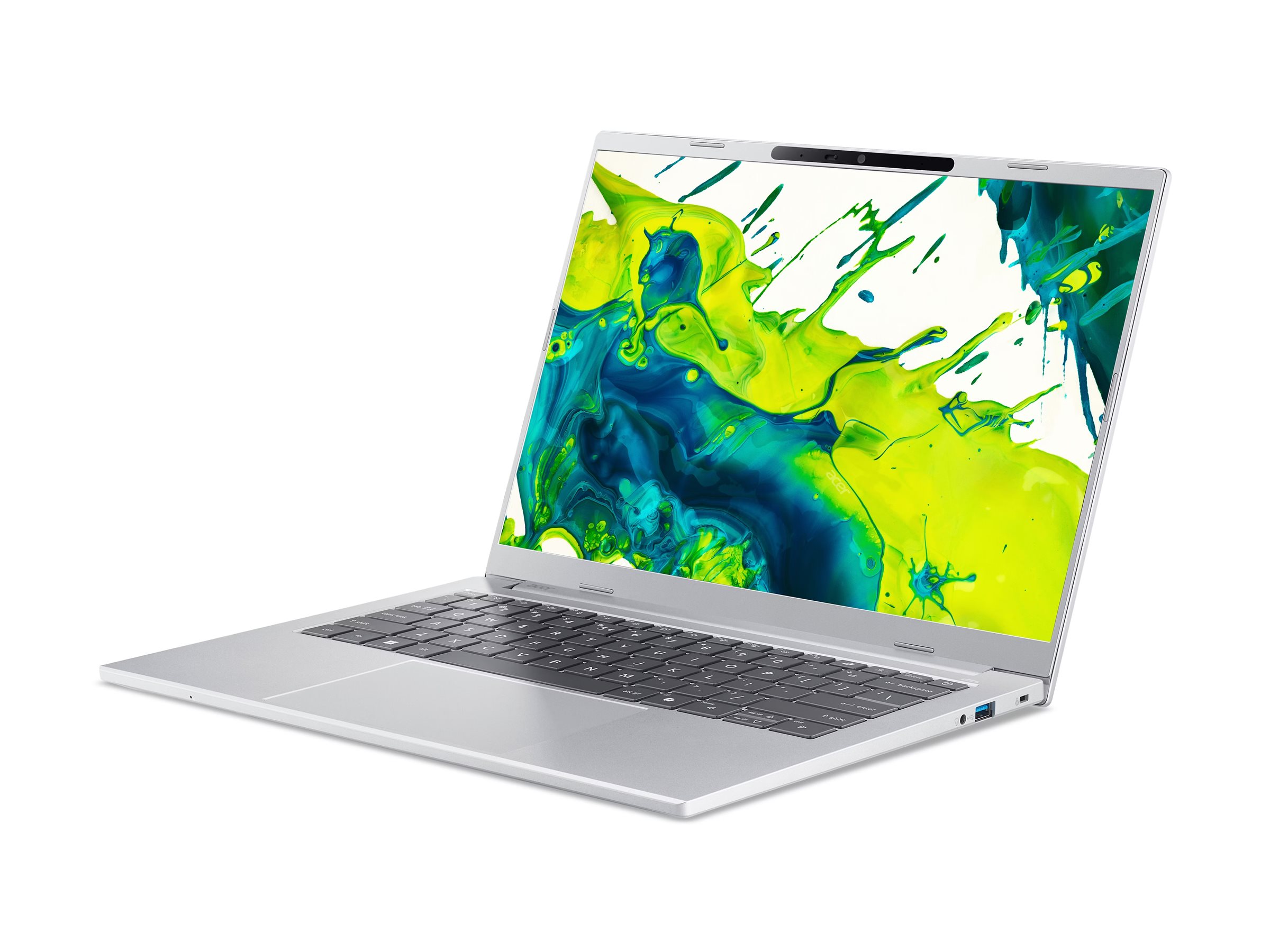 Acer Aspire 14 AI A14-I71M - 180°-Scharnierdesign - Intel Core Ultra 7 355 / 2.3 GHz - Win 11 Home - Intel Graphics - 16 GB RAM - 512 GB SSD NVMe - 35.6 cm (14")