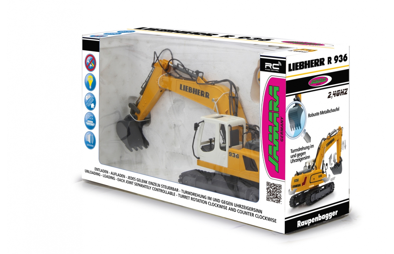 JAMARA Liebherr R936 - Bagger - 1:20 - 8 Jahr(e) - 1,22 kg, Ansicht 2