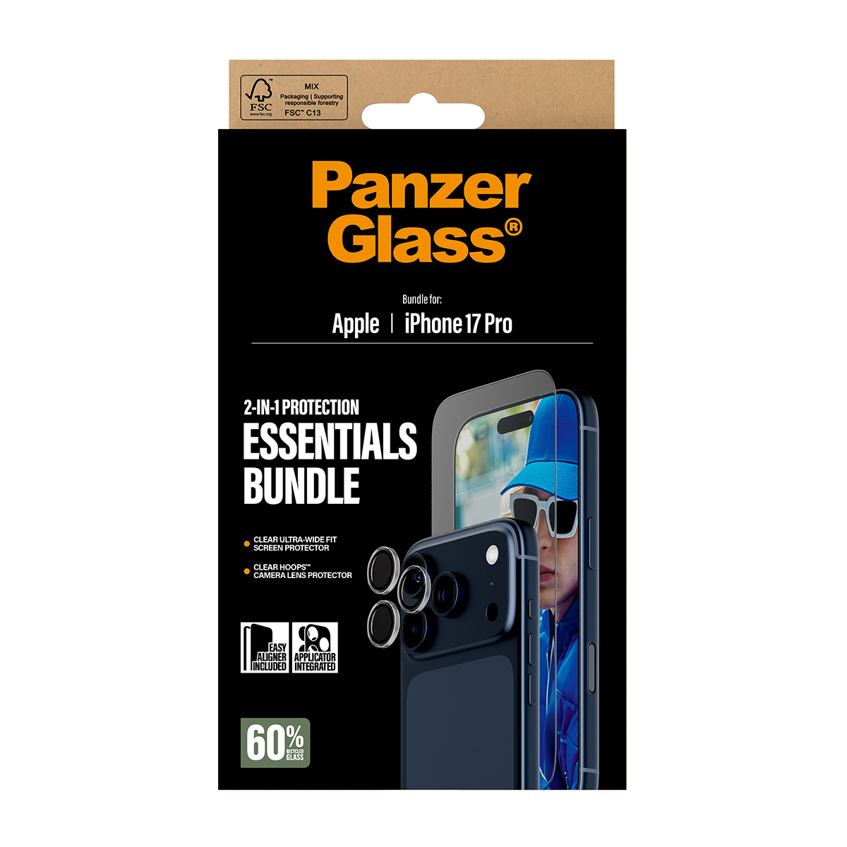PanzerGlass 2-in-1 Essentials Bundle iP - Apple - iPhone 17 Pro, Ansicht 4