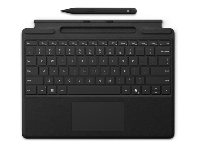 Microsoft Surface Pro Keyboard - Tastatur - mit Trackpad Beschleunigungsmesser Surface Slim Pen 2 Ablage- und Ladeschale