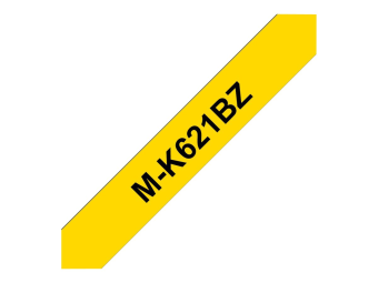 Brother M-K621BZ - Schwarz auf Gelb - Rolle (09 cm x 8 m)