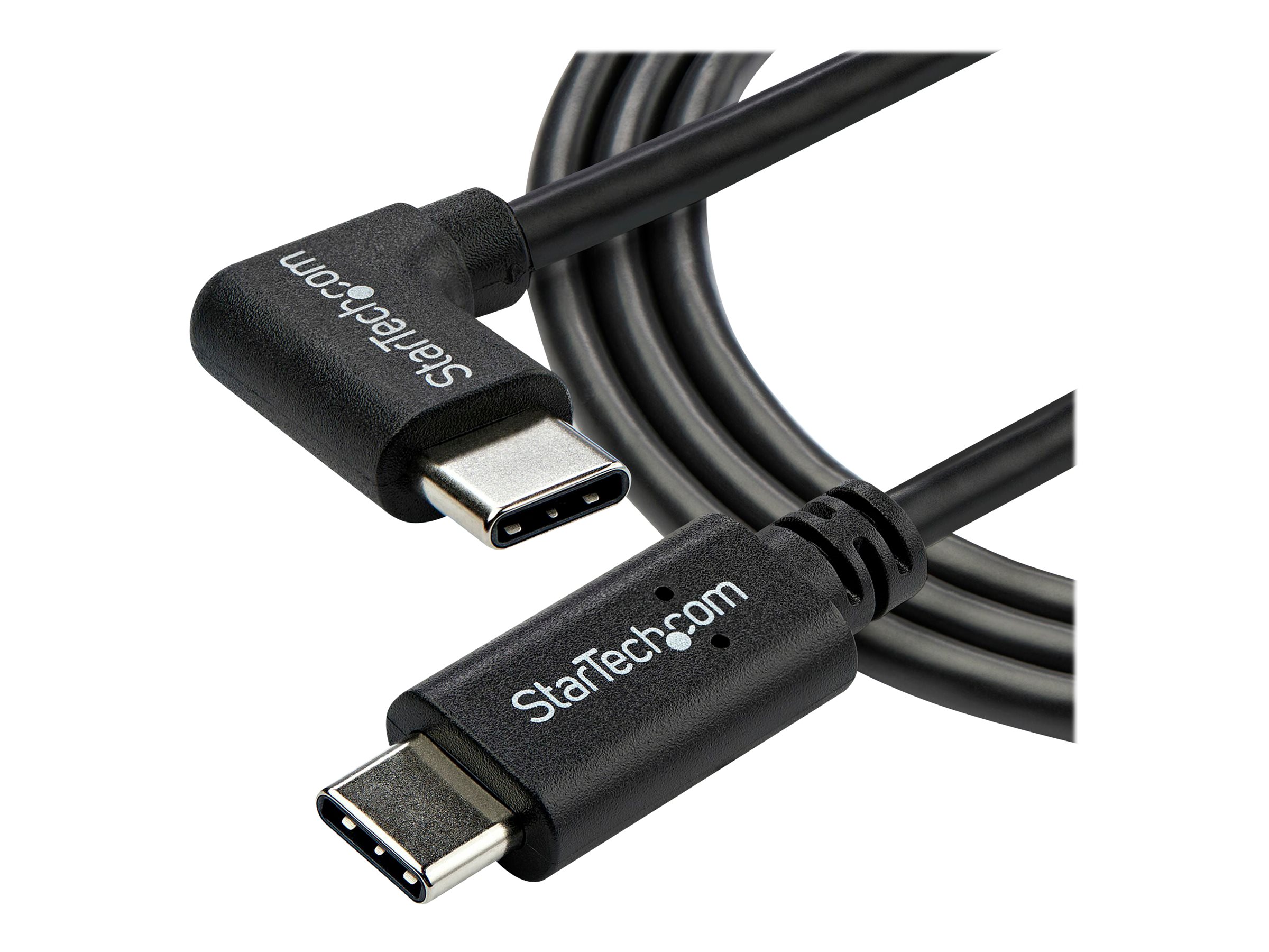 StarTech.com StarTech Right Angle USB-C Cable - 1m / 3 ft - Reversible - M/M - USB Type C Cable - USB-C Charge Cable - USB C to USB C Cable (USB2CC1MR)