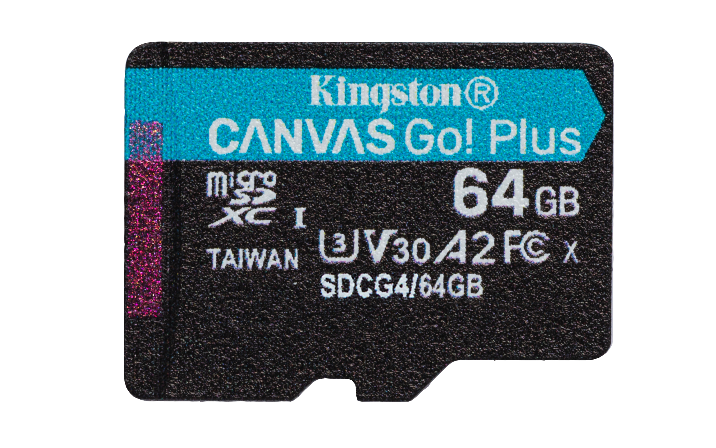 Kingston 64GB microSDXC Canvas Go Plus Gen4 200MB/s A2 U3 V30 Card+ Adapter - Micro SD - Secure Digital (SD), Ansicht 4