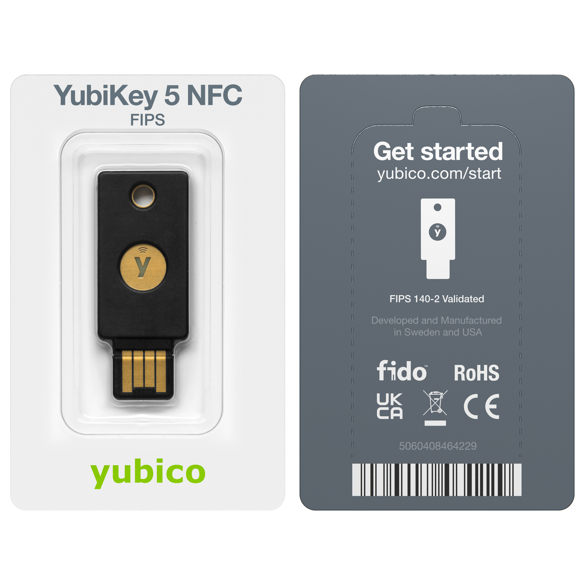YUBICO YubiKey 5 NFC FIPS - USB-Sicherheitsschlüssel, Ansicht 4