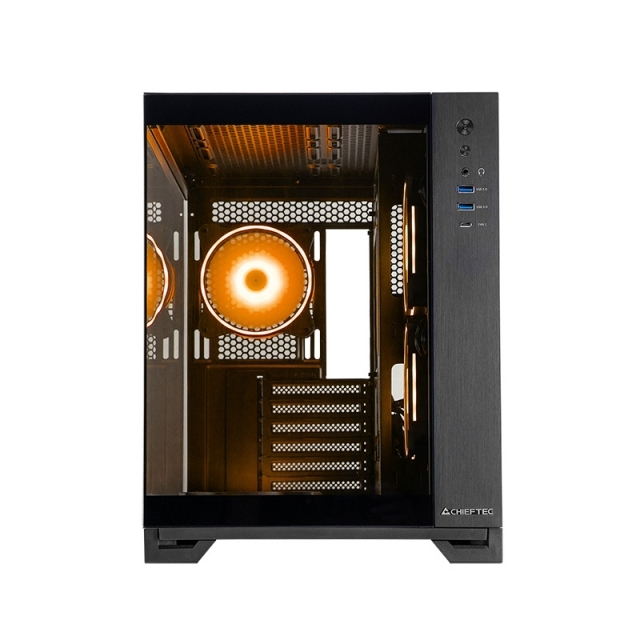 Chieftec Visio - Tower - ATX (gehärtetes Glas) - keine Spannungsversorgung (ATX), Ansicht 3