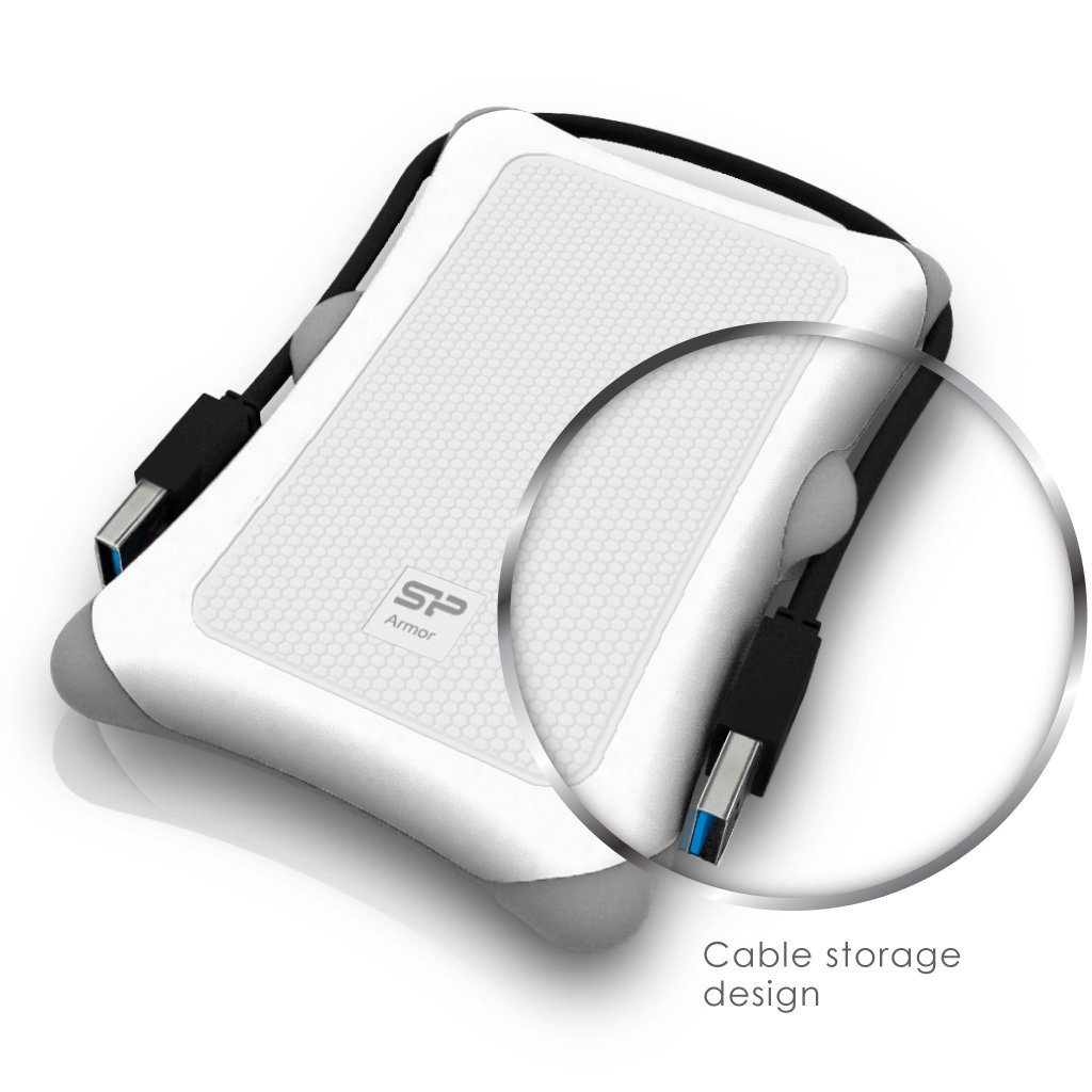 Silicon Power Armor A30 - Festplatte - 2 TB - extern (tragbar) - Weiß, Ansicht 3