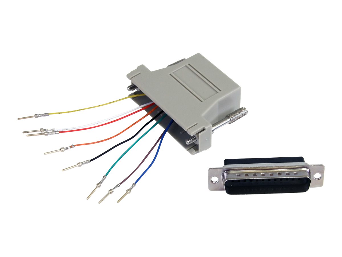 StarTech.com DB25 auf RJ45 modularer Adapter - SteckerBuchse - Seriell Adapter - DB25 (St)