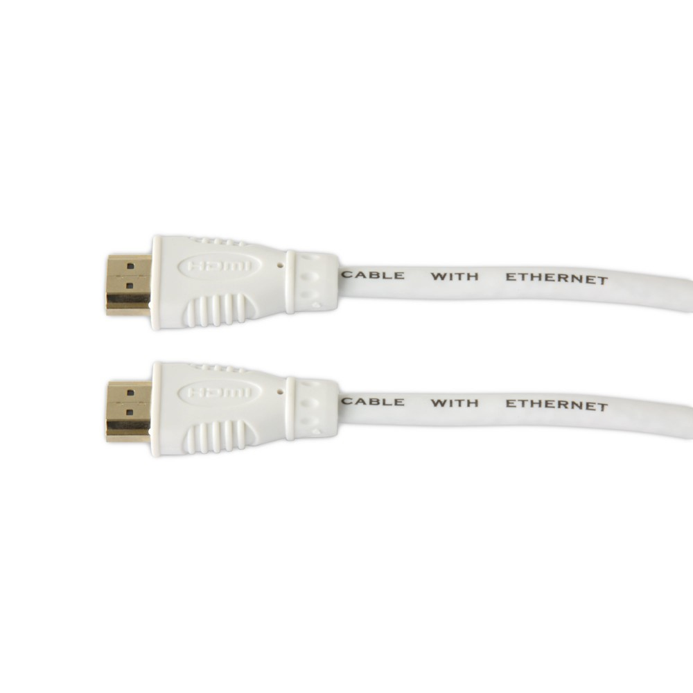 IC Intracom TECHly - Highspeed - HDMI-Kabel mit Ethernet - HDMI männlich zu HDMI männlich - 5 m - weiß - bi-direktional, Ansicht 4