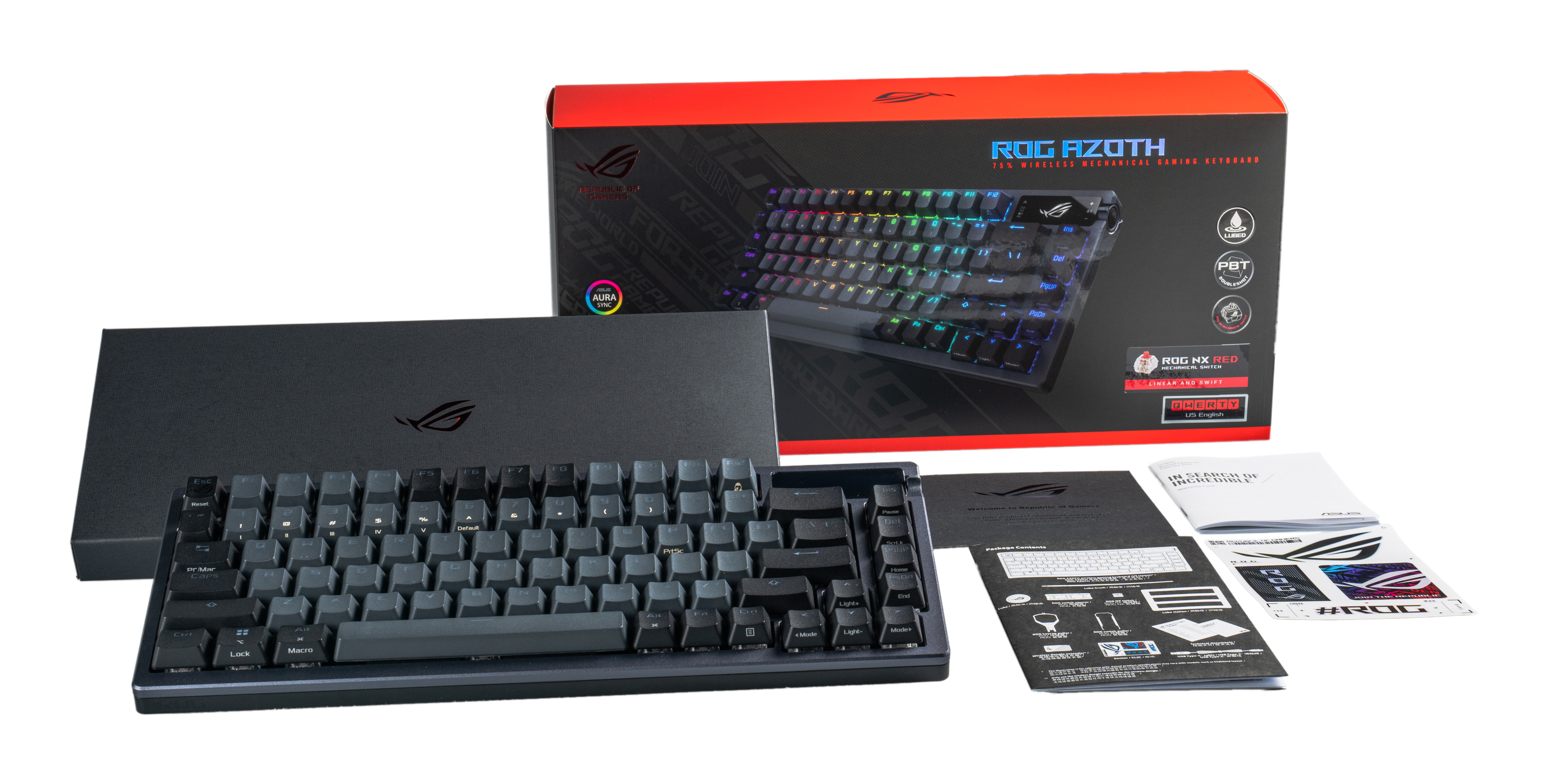 ASUS Tas Asus ROG Azoth Gaming Tastatur dt. - TL: Deutsch, QWERTZ, Ansicht 3