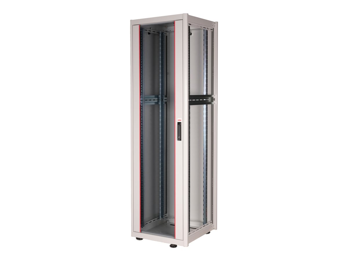 ROLINE 19 Zoll Netzwerkschrank Basic 42 600x600 BxT Glastür grau, Ansicht 5