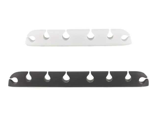 Delock Kabelhalter selbstklebend Kombi Set 4 Stück schwarz / weiß