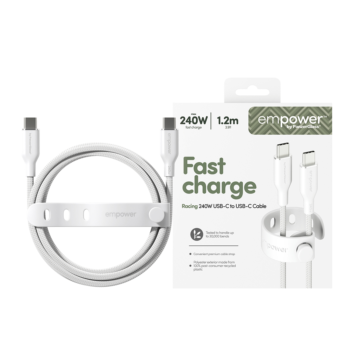 PanzerGlass empower - USB-Kabel - 24 pin USB-C (M) zu 24 pin USB-C (M), Ansicht 4
