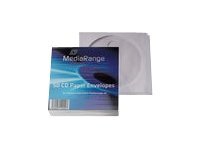MEDIARANGE Retailpack 50 CD Paperbag with Flagwindow