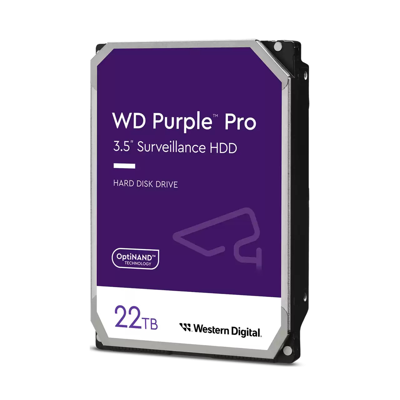 WD Purple Pro WD221PURP - Festplatte - 22 TB - Videoüberwachung, Smart Video - intern - 3.5 (8.9 cm), Ansicht 2