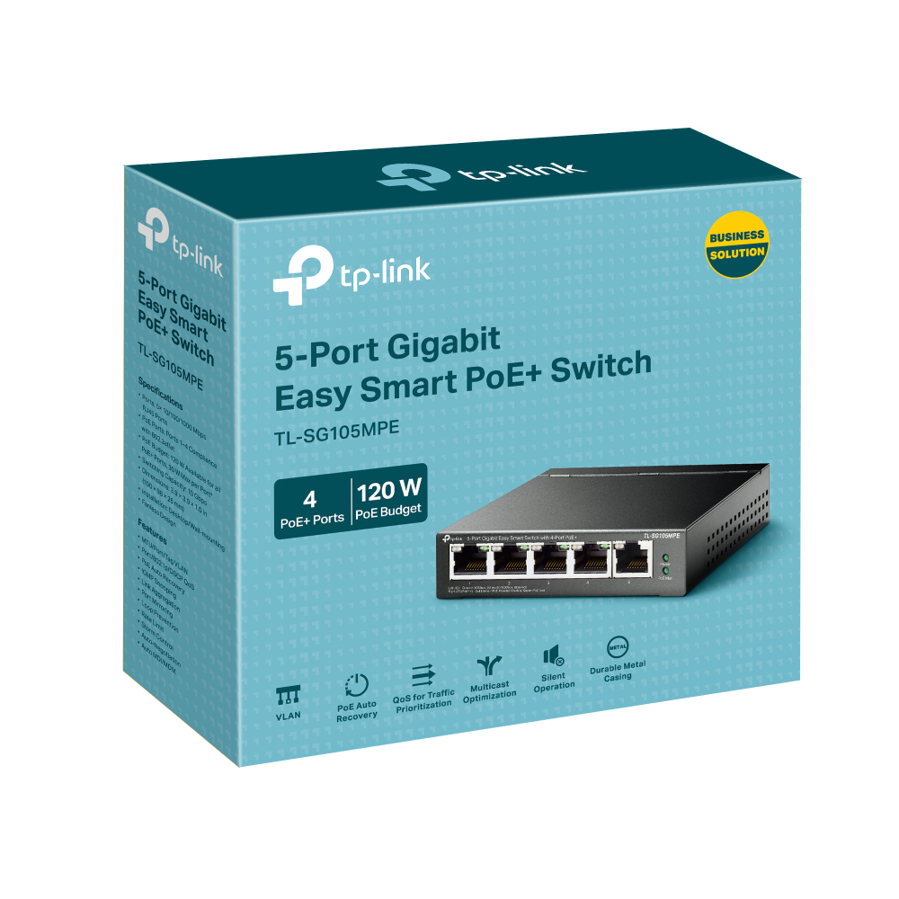 TP-LINK TL-SG105MPE V1.60 - Switch - 5 x 10/100/1000, Ansicht 3