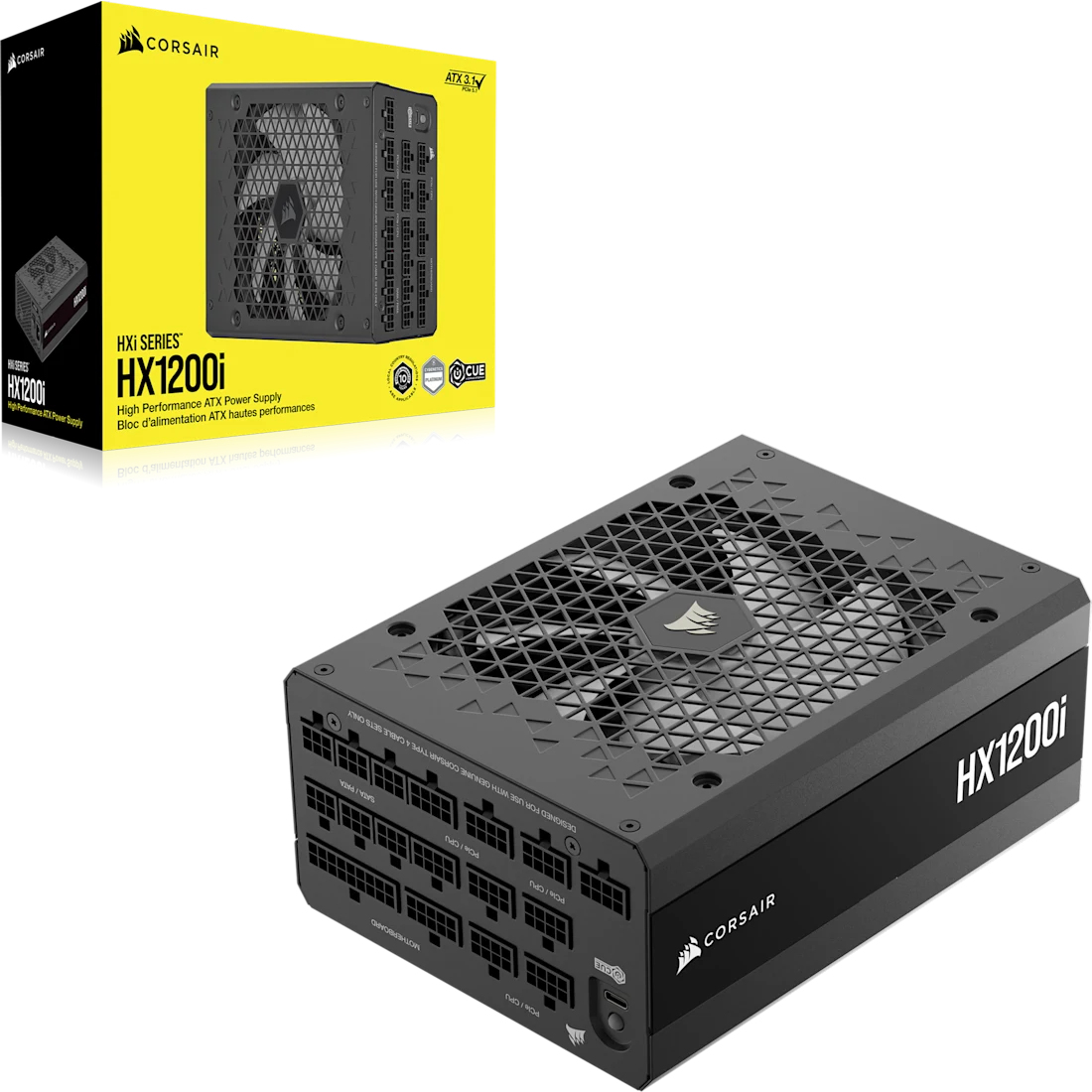 Corsair HXi Series HX1200i - Netzteil (intern), Ansicht 2