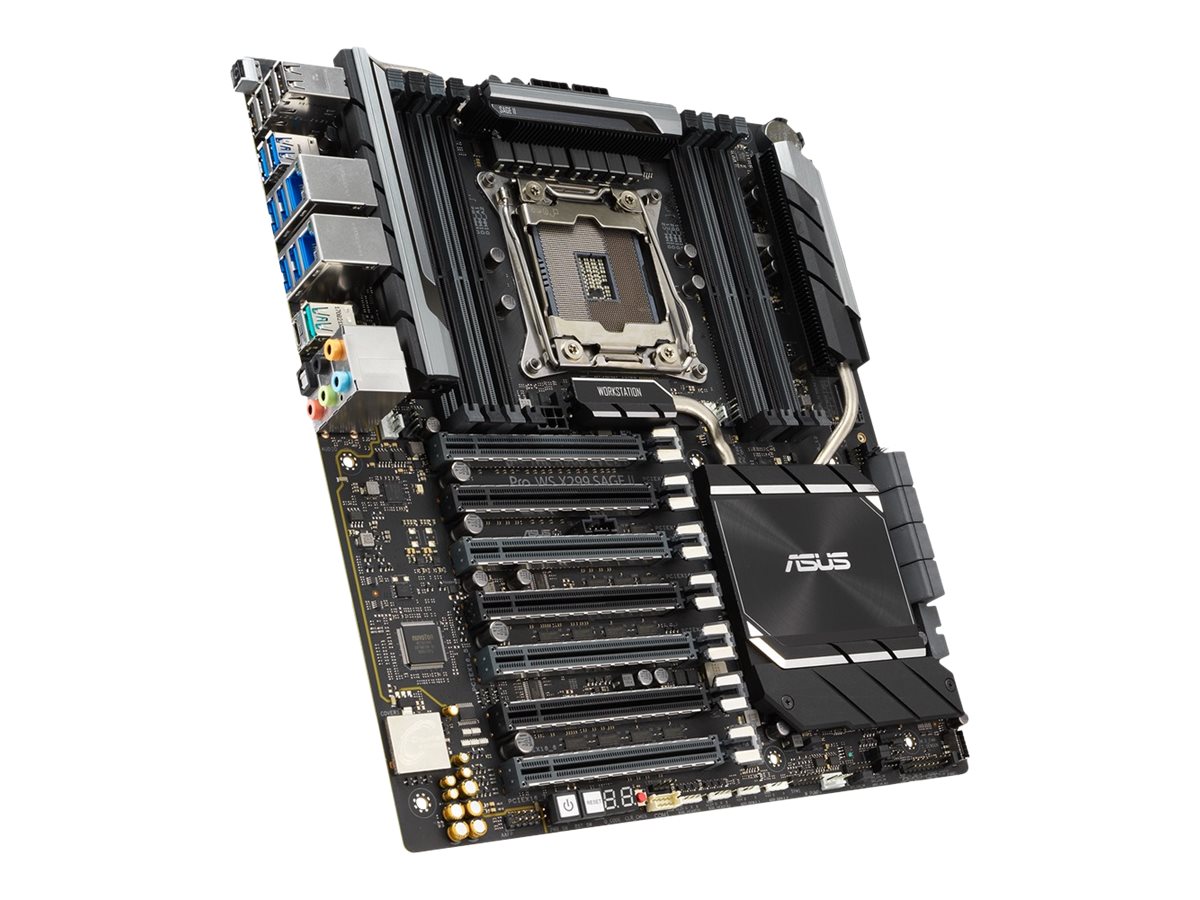 ASUS Pro WS X299 Sage II - Motherboard - SSI CEB - LGA2066 Socket - X299 Chipsatz - USB-C Gen2 USB 3.2 Gen 1 USB 3.2 Gen 2 - 2 x Gigabit LAN - HD Audio (8-Kanal)