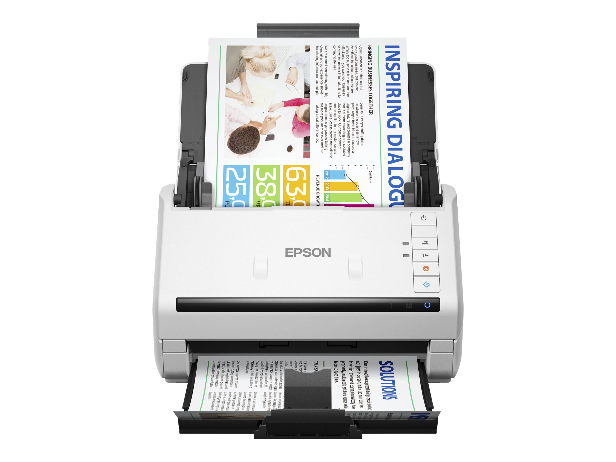 Epson WorkForce DS-770II - Dokumentenscanner - Duplex - 215.9 x 6096 mm - 600 dpi x 600 dpi - bis zu 45 Seiten/Min. (ein