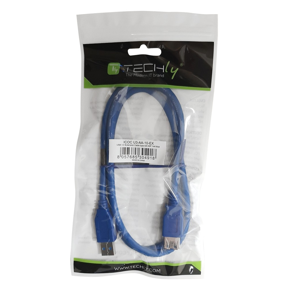 Techly USB-Verlängerungskabel - USB Typ A (W), Ansicht 3