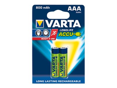 Varta Longlife - Batterie 2 x AAA-Typ - NiMH - (wiederaufladbar)
