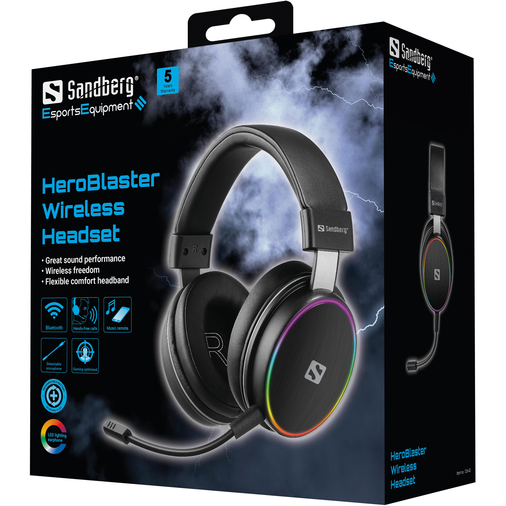 SANDBERG HeroBlaster Wireless Headset, Ansicht 2