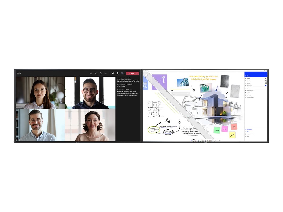 NEC Display 65 Dual Collaboration Room System - Kit für Videokonferenzen