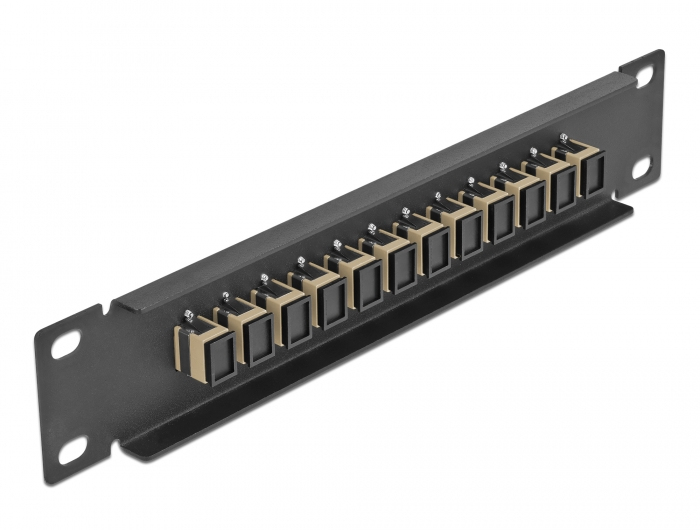 Delock Patch Panel - SC MM X 12 - Schwarz - 1U - 25.4 cm (10), Ansicht 3