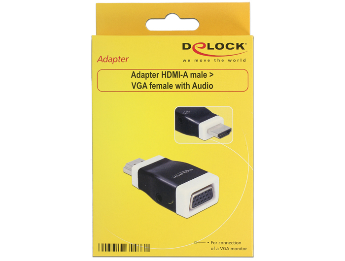 Delock Video- / Audio-Adapter - HDMI männlich zu HD-15 (VGA), Ansicht 2
