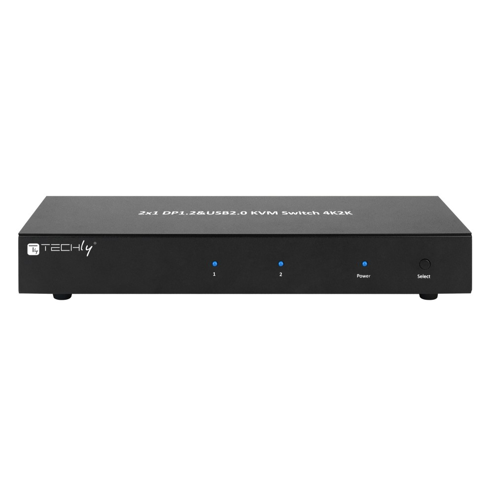 Techly 2-Port DisplayPort1.2 Dual-Monitor KVM Switch, Ansicht 2
