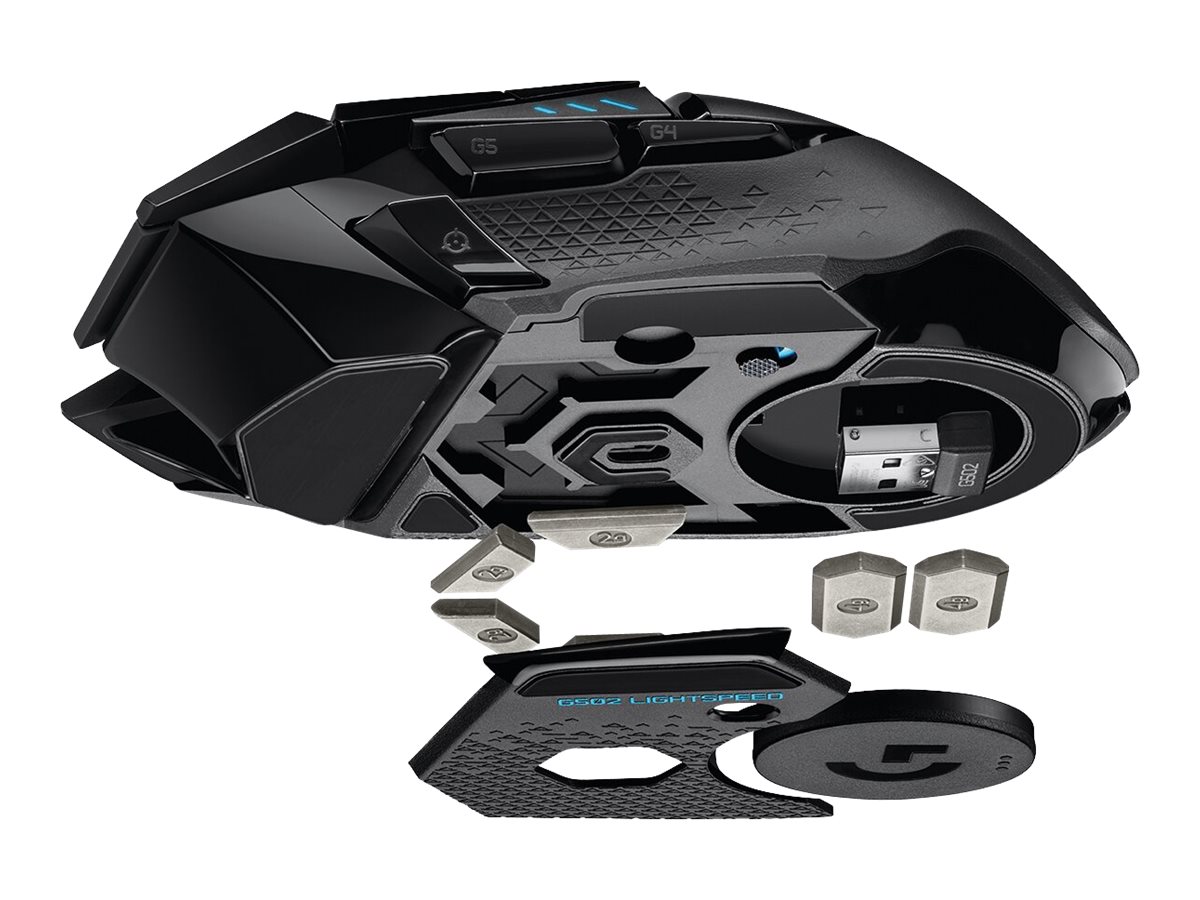 Logitech Gaming Mouse G502 LIGHTSPEED - Maus - optisch - 11 Tasten - kabellos kabelgebunden - 2.4 GHz - kabelloser Empfänger (USB)